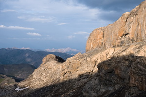 En montant vers la Mortice Sud